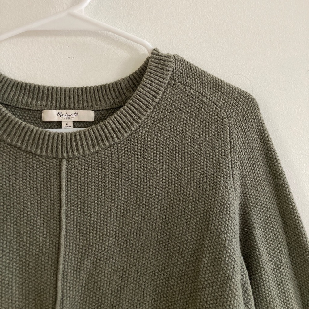 madewell olive green sweater